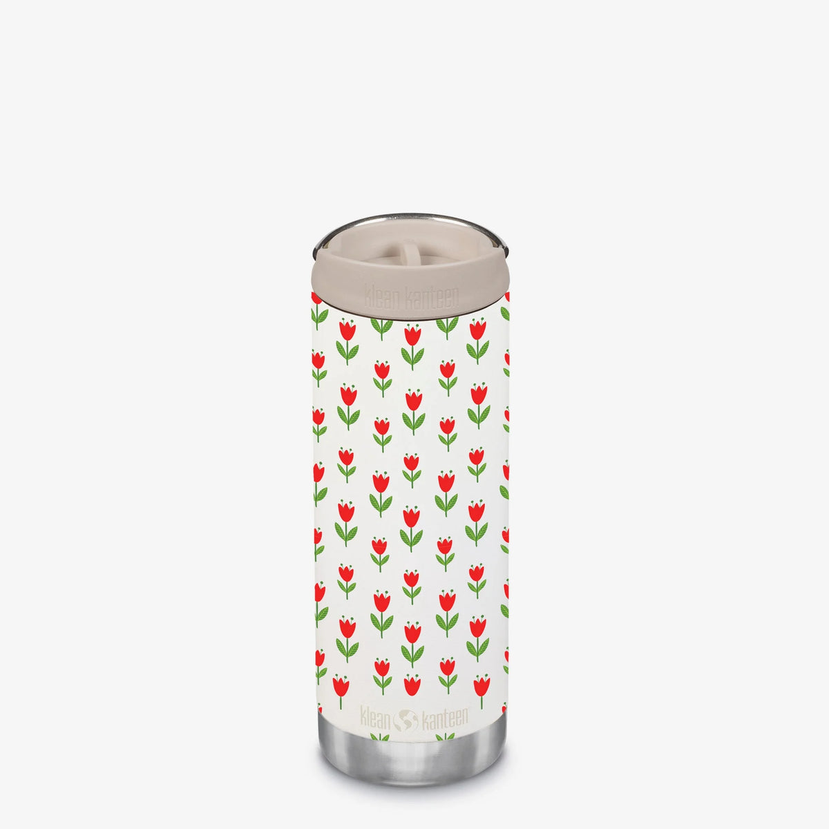 16oz TKWide with Cafe - Red Tulips